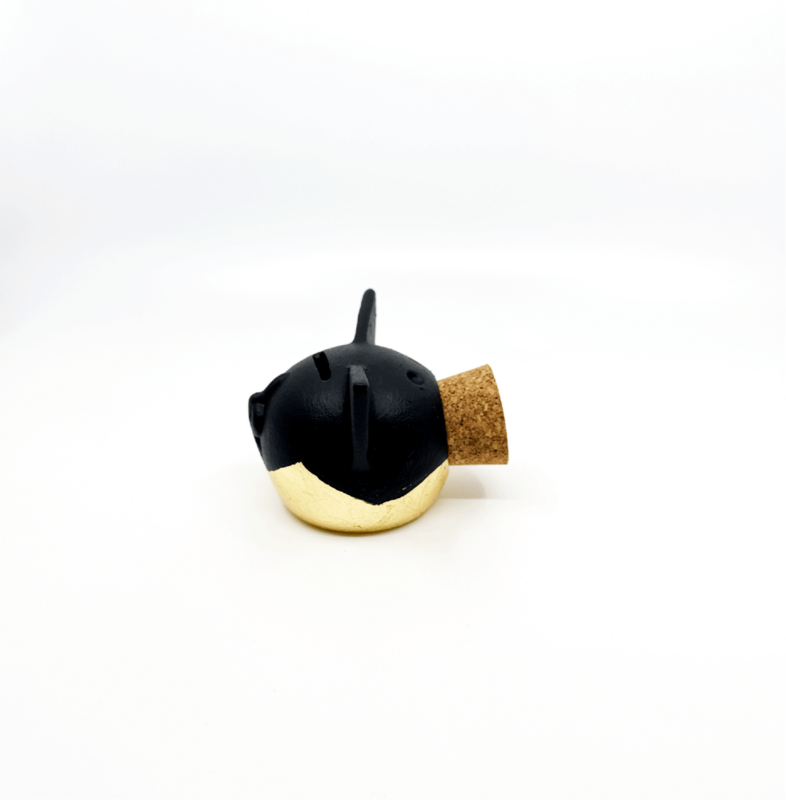 Divided Gold Piggy Bank