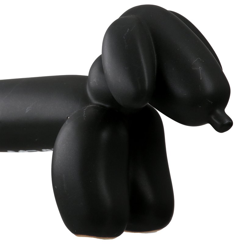 Figur Dackel Dachshund Ballon Dog Black H. 10 cm, Ve 2