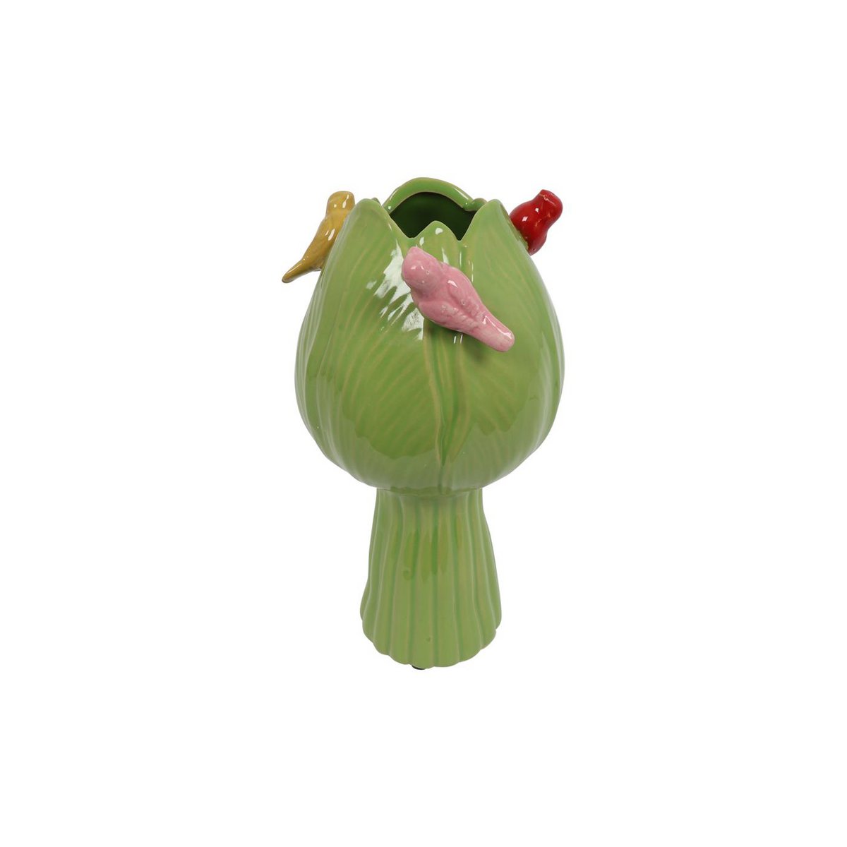 Tulip wazon z zielonymi Ø11cm ptaków