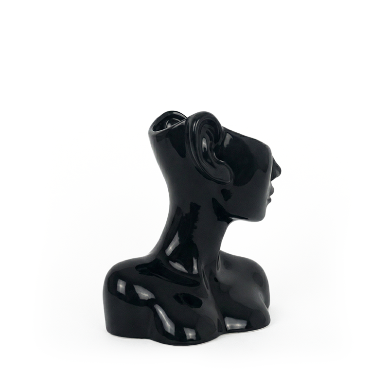 Vase Sort - Keramik vase - Vase Face