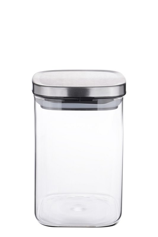 Voorraadpot glas rechthoekig 1000 ml