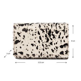 Cartera Mujer Piel Marron Oscuro RFID En 8 Estampas – Arrigo