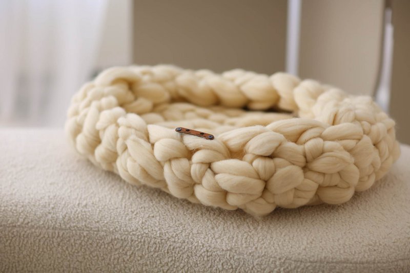 Bequeme Babynest - 100% reines Merino Wol