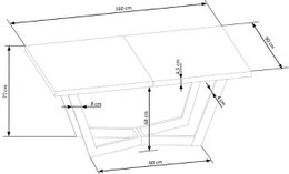 Hautvillers Extendable Dining Table Wood Color