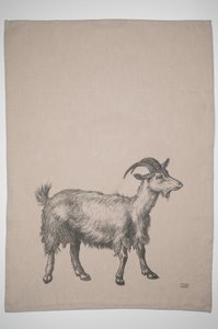 Geschirrtuch Halbleinen, GOAT