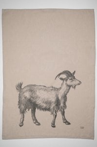 Geschirrtuch Halbleinen, GOAT