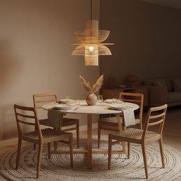 Sedia da giardino in teak Verano - Naturale