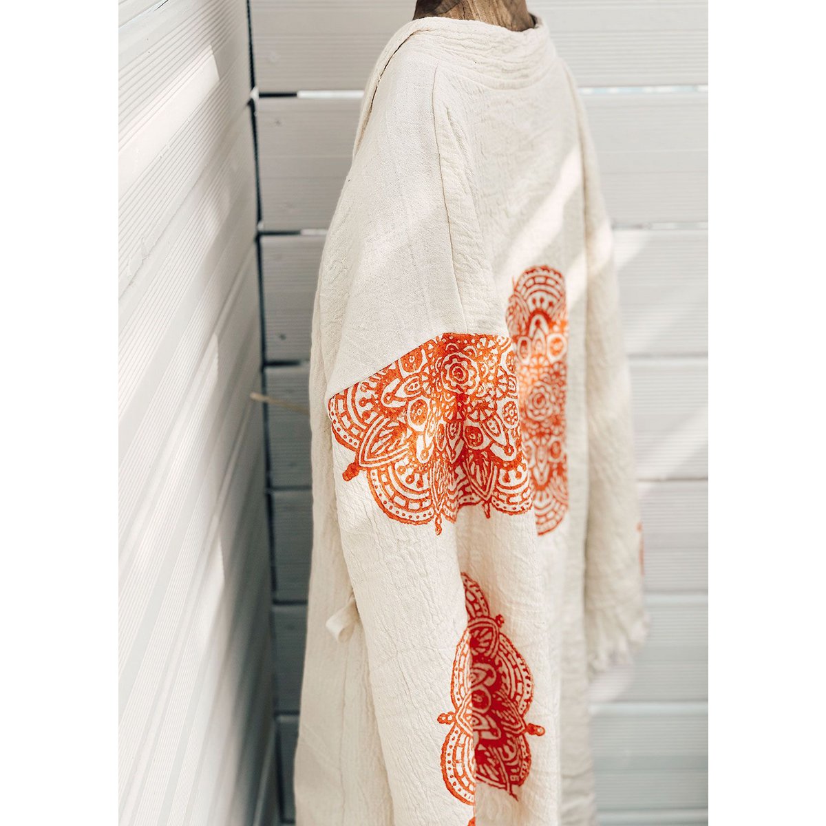 Økologisk bomuld Short Kaftan Ethnic