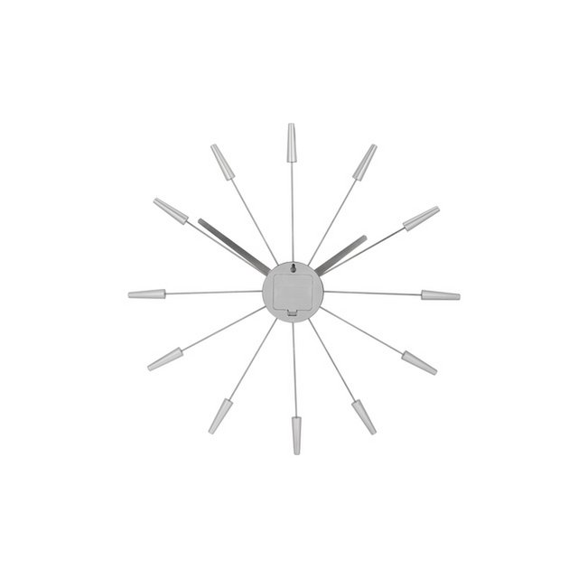 Horloge murale NeXtime Plug-Inn 58 cm argent