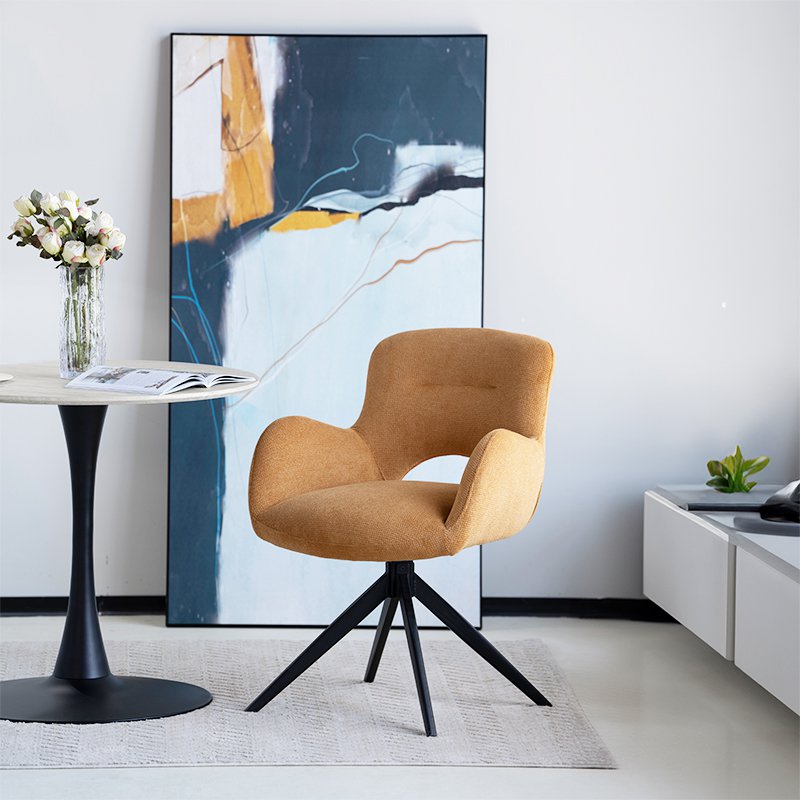 Mesa de comedor redonda de Tiana [Travertino] [80 cm]