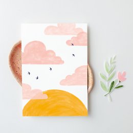 Postkort | Pink Skyer