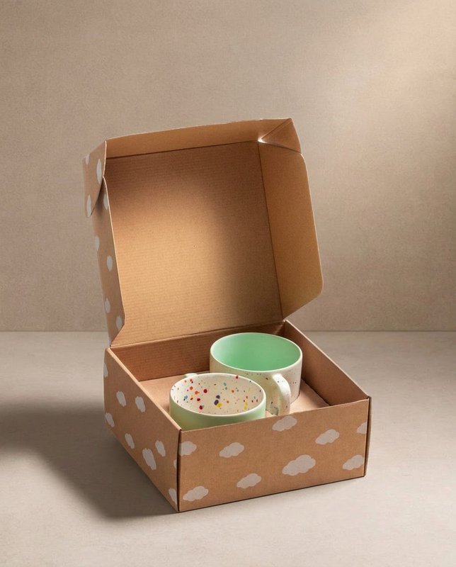 Breeze Party In/Out Stoneware Duo Set Mug 450ml Green