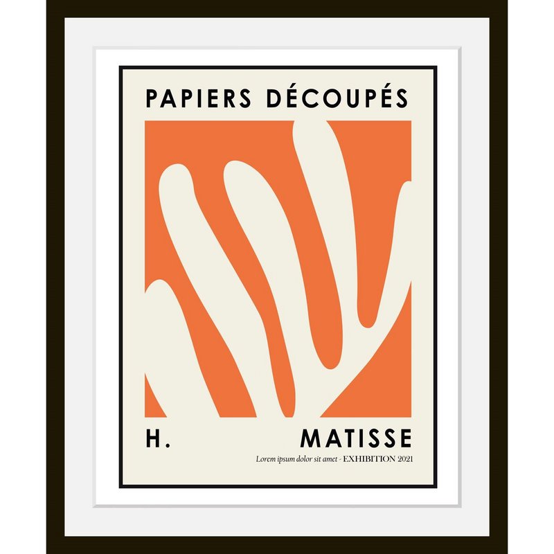 Rahmenbild - Papiers Decoupes Matisse