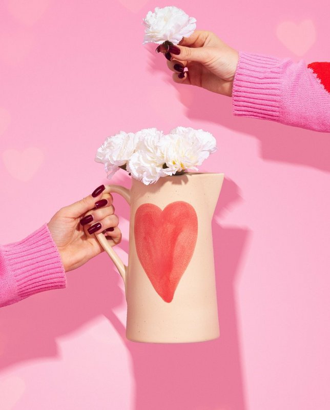 Cozy Hearts Stoneware Pitcher 1.5L Limited Edition