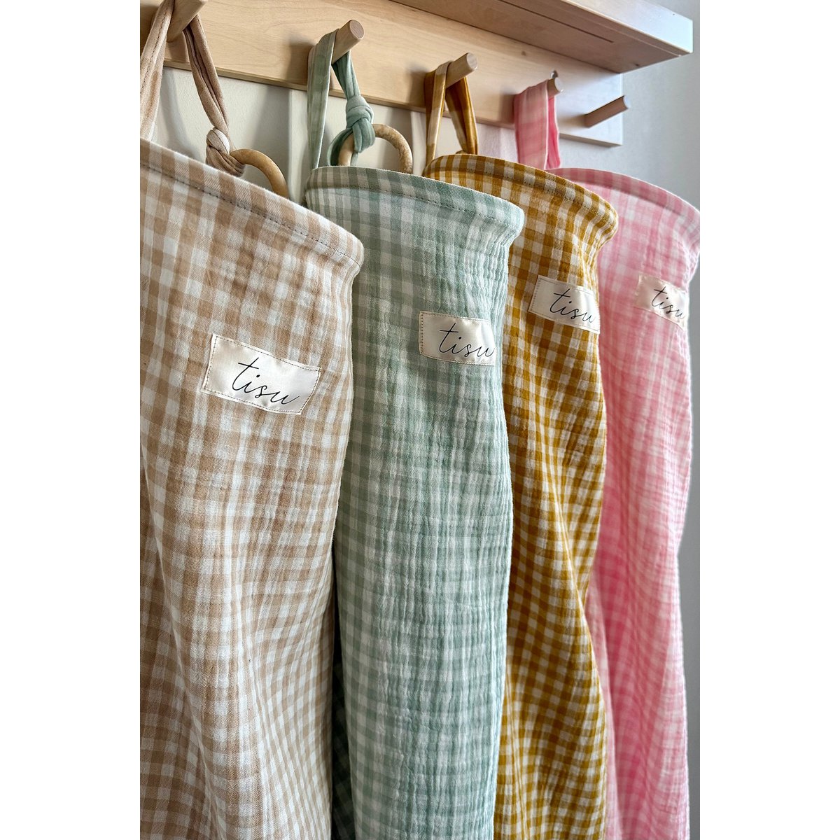TISU nursing cover, Pink Gingham