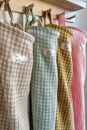 Nehmen Sie die Pflegeabdeckung, Pink Gingham