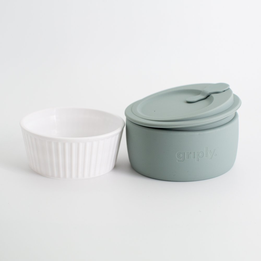 Griffige, faltbare Kaffeetasse – Grau – 470 ml