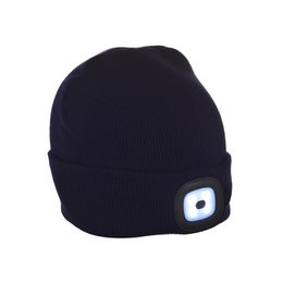 Bonnet avec LED Rechargeable et Amovible BLEU NUIT