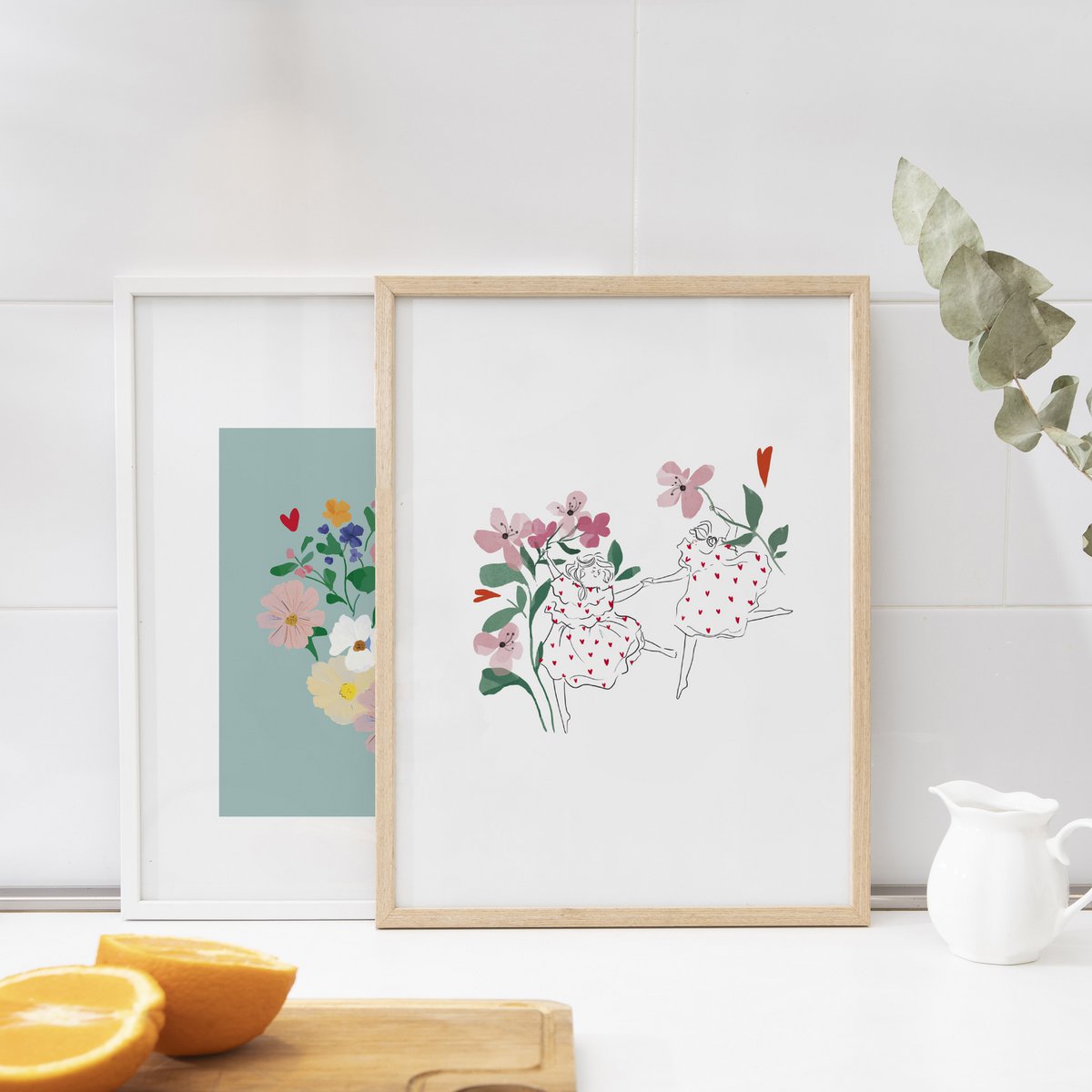 Poster Illustrated "Joyeuses"