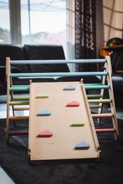 tiSsi® Rutsche mit Kletterwolken Pastel bunt
