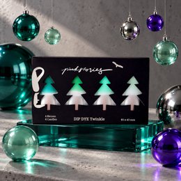 Dip Dye Twinkle * Silver Diamonds