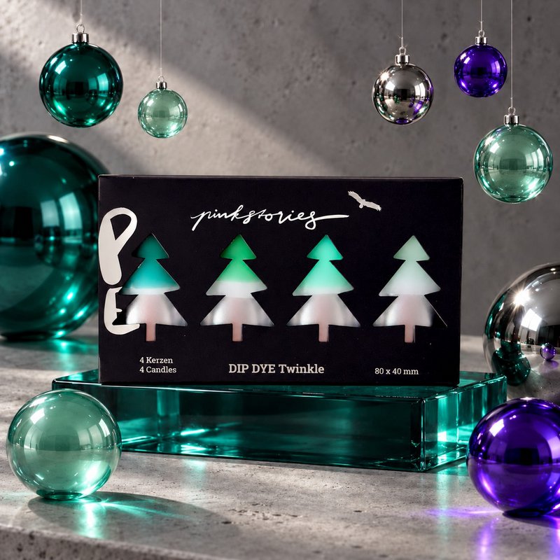 Dip Dye Twinkle * Silver Diamonds