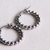 EA505.2: Stainless steel creole 20mm “balls” – silver
