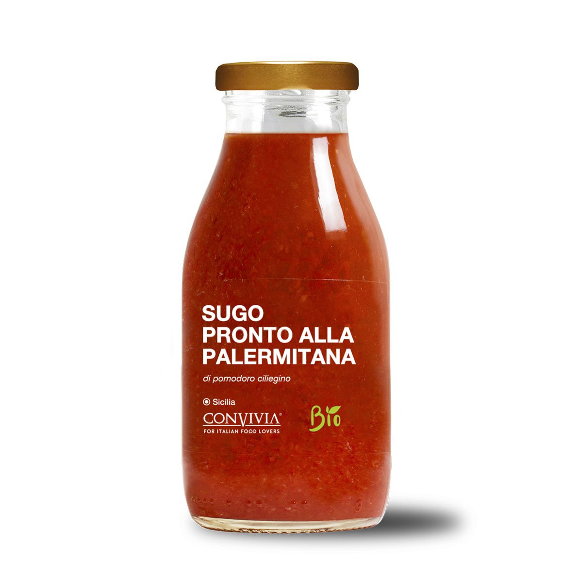 Gotowy do użycia organiczny sos pomidorowy w stylu Palermo 250g