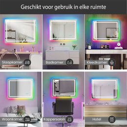 RGB-spiegel Lumoire Matrix horizontaal 100 cm