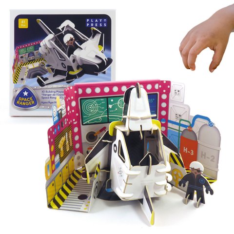 Raumschiff und Space Ranger umweltfreundliches Spielset