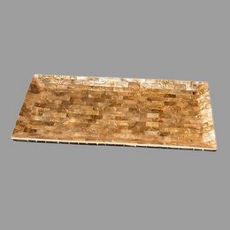 Tray large gold