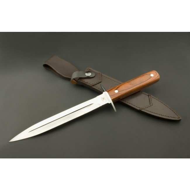 ED MAHONY Hjortebille, jagtkniv (sofanger), 440C