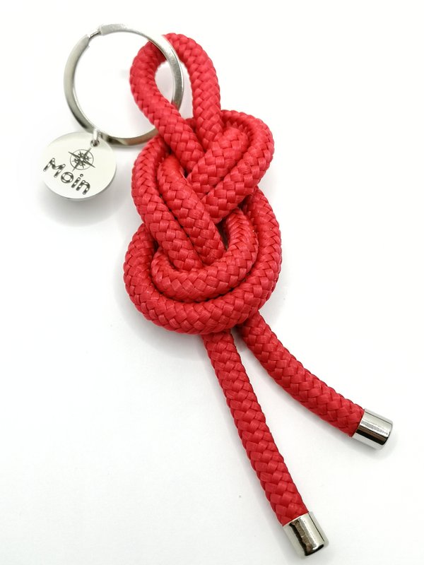 Alster Jewelry - Sailor Node Key Riper - Størrelse M - "Moin" Rød