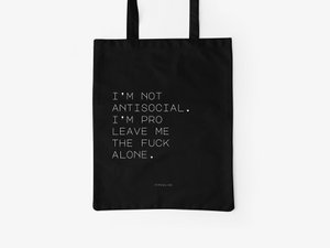 Baumwolltasche / Antisocial