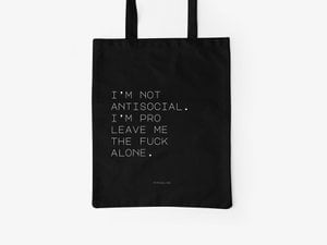Baumwolltasche / Antisocial