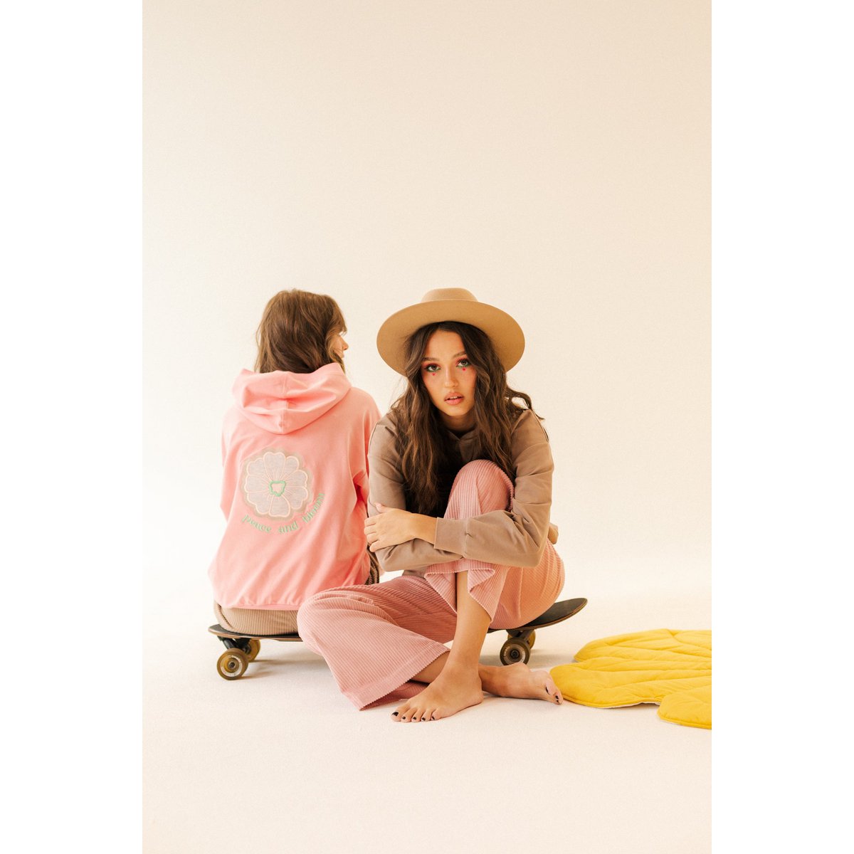 Sweat à capuche "Rose"