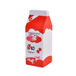  This image shows a red and white carton or container, likely containing a dairy product such as yogurt. The packaging features a strawberry graphic and the text "Organic Strawberry Yogurt".