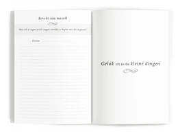 Fyllbooks Diary for Gratitude - Lniany kremowy ze złotą folią