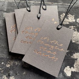 It's The Thought That Counts - Hand Foiled Gift Tags