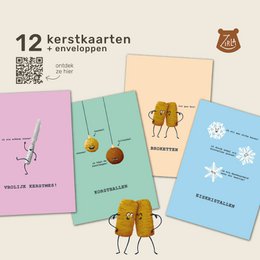 Paquet de cartes de Noël BROQUETTES