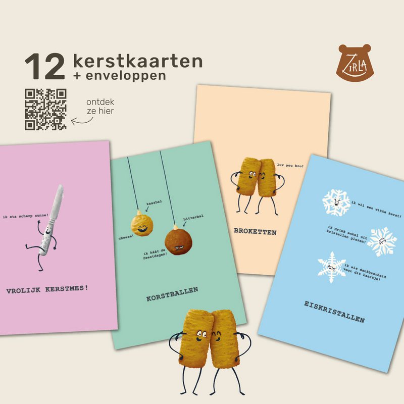 Christmas card package BROQUETTES