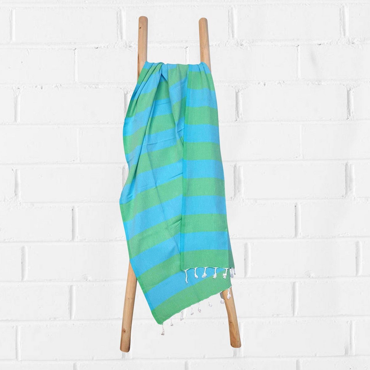 Serviette de bain turc rubanée - 90x175 cm