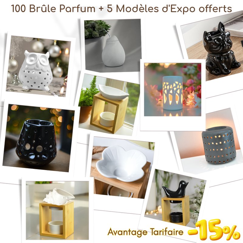 Bestseller-Paket – 100 Parfümbrenner + 5 kostenlose Ausstellungsmodelle