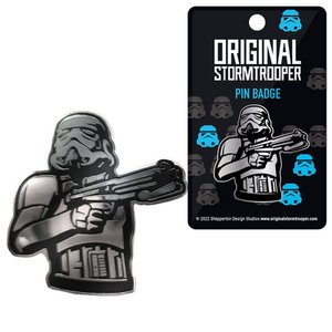 Verzamelbare emaille pin-badge van de originele Stormtrooper