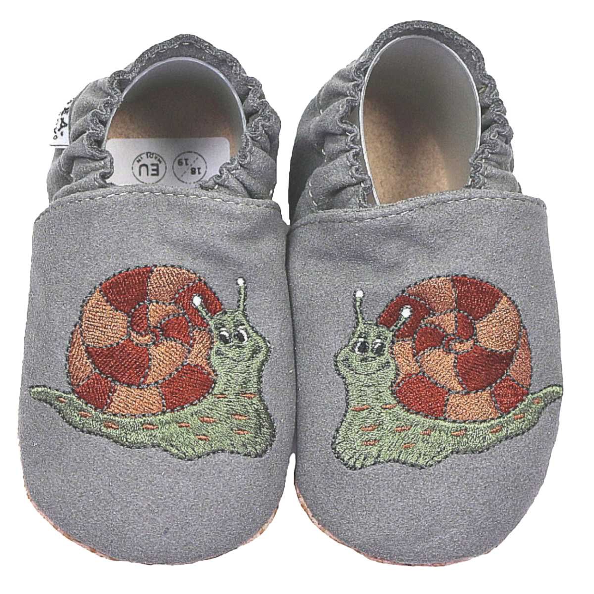 Buty dziecięce RecyStep szare ślimaki