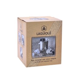 LAGUIOLE BAC A GLACON - wiaderko z lodem ze szczypcami włożonymi do góry