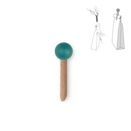 Clip per borsa in legno - colore