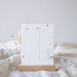 Desk calendar birthdays flower girls (PU = 10 pieces)