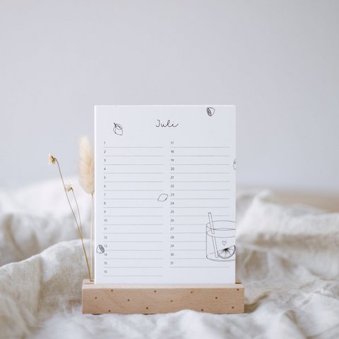 Desk calendar birthdays flower girls (PU = 10 pieces)