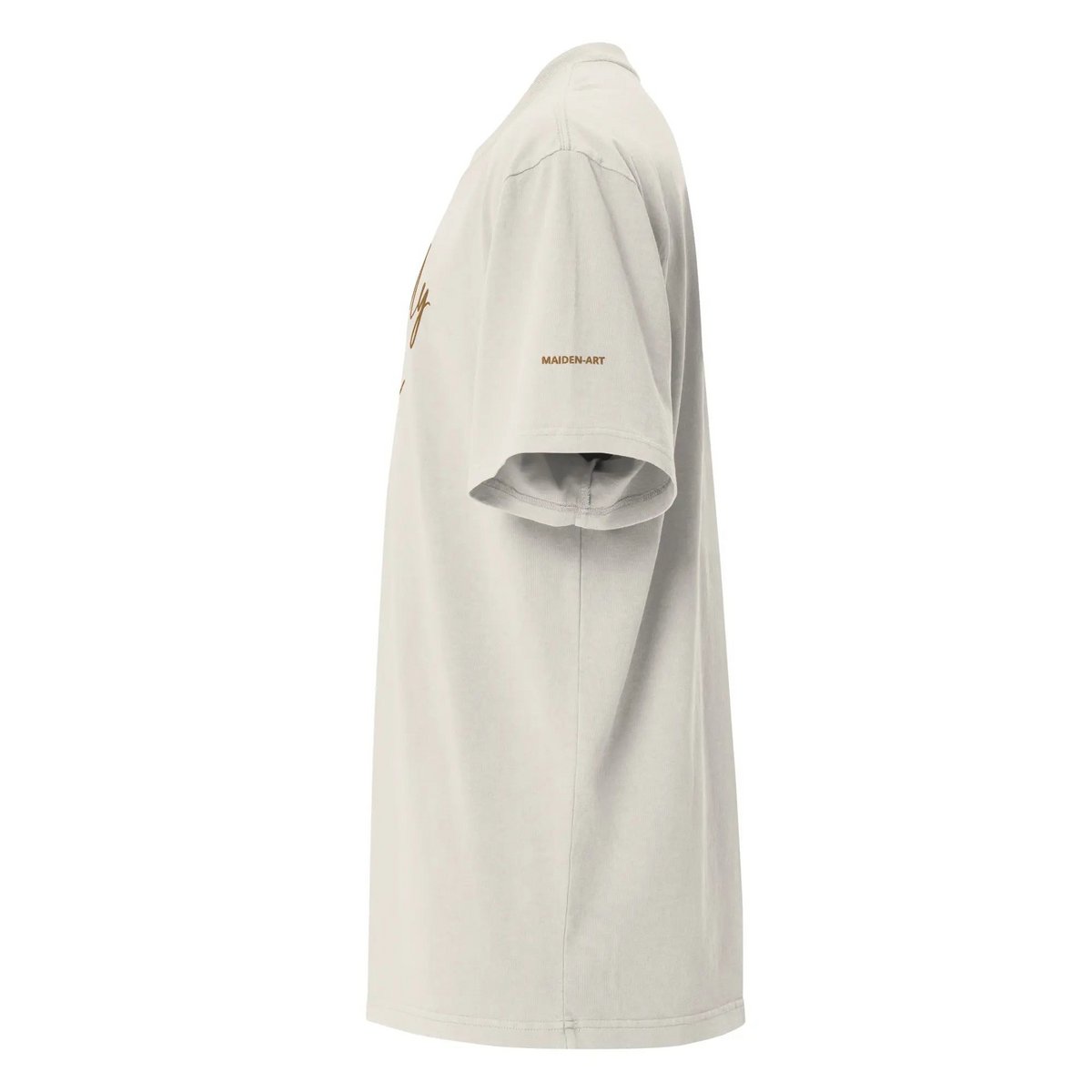 Boldly You Oversized falmet t-shirt med gammelt guldbroderi